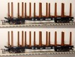 3802 Peresvet Set of 2 log transport cars